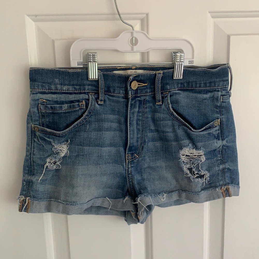 Abercrombie and Fitch Ripped Jean Shorts